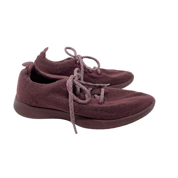Allbirds Womens Size 8 Purple Wool Runners Limited Edition Tuke Jam Maroon - Picture 1 of 11